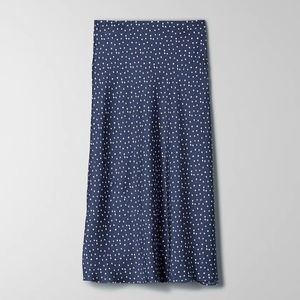 Aritzia Wilfred Navy Only Slip Skirt